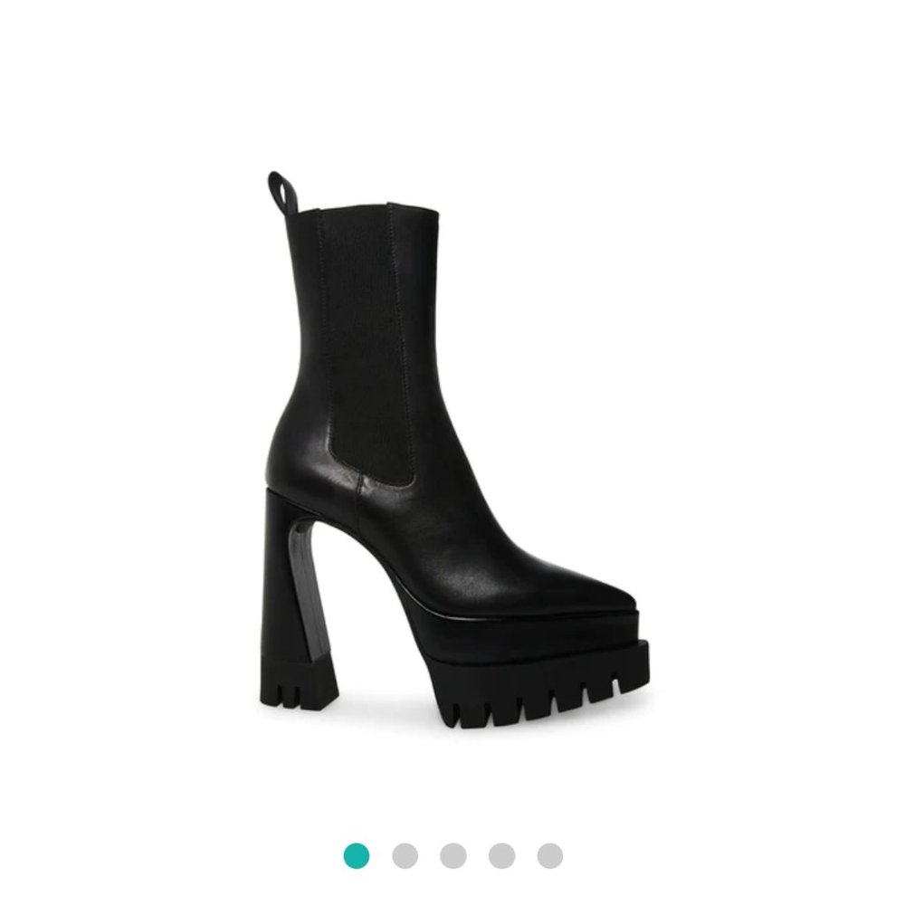 Millie black leather boots